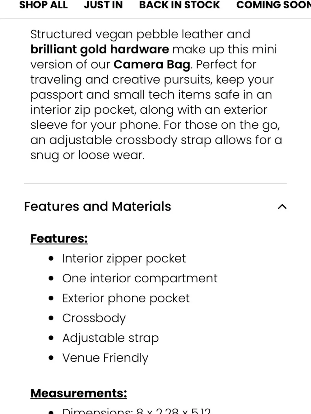 Glam-Aholic Brown Pebbled Leather MINI CAMERA BAG